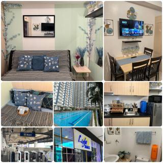 Greece Theme Boni MRT Train Edsa 1BR with Netflix Prime HBO Max Fast Internet Pool Light Mall - 9