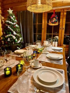 Atmospheric log cabin by the ski tracks - 3