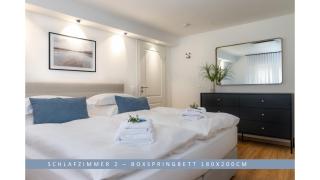 Apartment Leinetal - bester Schlafkomfort in hochwertiger Hotelbettwäsche, 3 Zimmer - große Küche, Duschbad & Parkplatz - 1