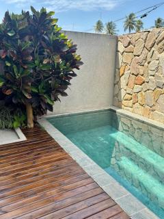 Linda casa com piscina à beira da Praia do Riacho - 0