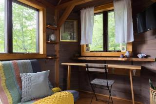 Caboose Tiny Home on river with hot tub near Stowe - 2