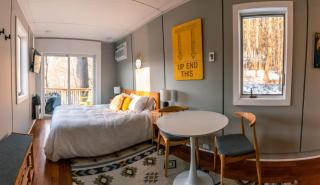 Modern Tiny House with hot tub & river near Stowe - 8