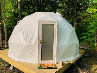 Geodome 1min to Smuggler's Notch with hot tub & River - 3