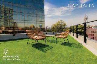 JM 102 Capitalia 1BR Terrace Style and Photogenic Escandon - 4