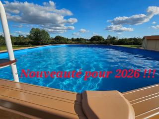 Gîte 3 étoiles près du Mans avec bain nordique, 12 pers, 5 chambres, proche circuit 24H et nature - FR-1-410-381 - 0