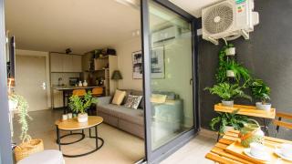 Chic apartamento Ñuñoa hasta 4 personas, Parking, AC - 3