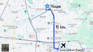 Townhouse, 500m the Pink Line MRT, Near Airport - 1