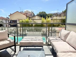 T2 - piscine - garage privé - 5 min de Cannes - 3