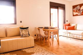 Typical Moroccan 2BR, Pool, Gym, Security 24h - 6