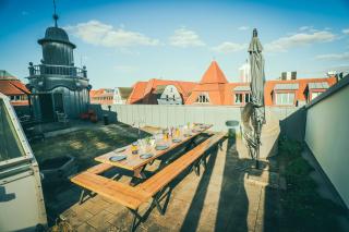 city view - Dachterrasse - privater Parkplatz - 9