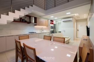 Ap c/ churrasq e piscina 350m praia Jurerê JPR201 - 2