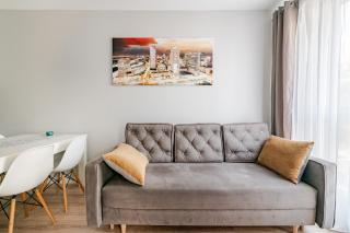 Luxury & Stylish Apartment in Wola Warsaw, Balcony - 0
