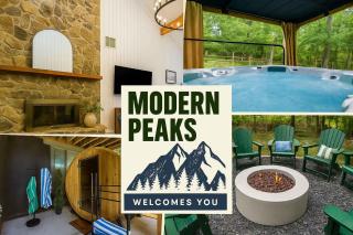 Modern Peaks Hot Tub Sauna GameTheatre Room - 0