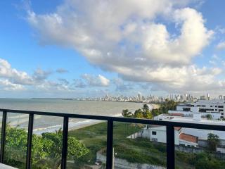 Luxuoso Flat pé na areia no Restinga - 1