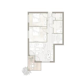 Binnendiek Resort Haus 3 Wohnung 1 - 5