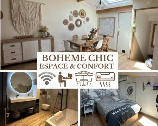 LE BOHEME CHIC - Terrasse BBQ Espace & Confort - Clim et Parking Gratuit - Idéal Famille - PLAGE 15 min - OFFRE SPECIALE - Puget-sur-Argens - 0