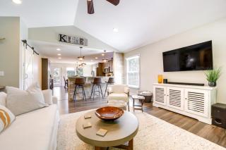 Deck and Mtn Views Riverfront Cullowhee Home - 5