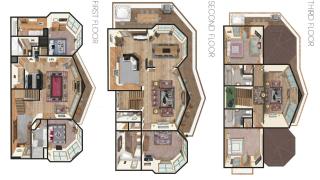90 Seconds to Downtown MtnCity Views5 King Ensuites!Hot Tub10 BedsGas GrillPoolArcade Game - 2