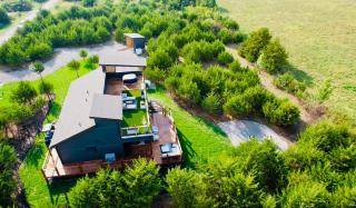 Rooftop Hot Tub Lake Getaway, Golf Cart & Fire Pit - 0