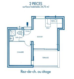 Appart 2 pièces 4 couchages PORT LEUCATE NATURISME PL010-1004 - 1