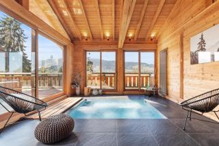Chalet Ysalpe - Vue montagne hammam sauna jacuzzi et salle cinéma - 1