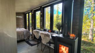 Lapland Landscape XL Cabin with Nature View, Sauna, Fireplace & Kitchen, Sodankylä, Luosto, Fell Village - 4