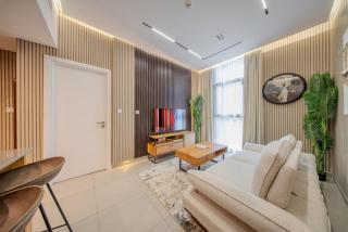 1BR Apartment With Living Room - Poolview - Alef Al Mamsha - 0