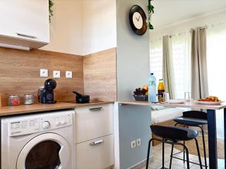 Le Fractale - Piscine sur place, coin bureau à Baduel - 4