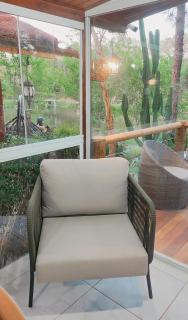 Chalé Veraneio-Itú-SP Vista para o lago Camping Carrion - 3