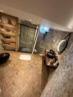 Chambre avec salle de bain tourelle - 1