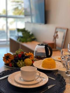 2 quartos beira-mar pé na areia do Bessa AH109 - 5