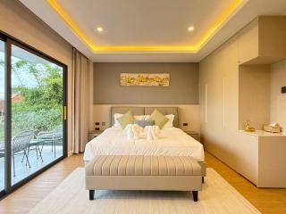 Chiang Mai near the old city brand new luxury single pool villa five-star villa B&B resort 4 bedrooms 5 bathrooms modern minimalist luxury decoration bring your luggage to stay - 6