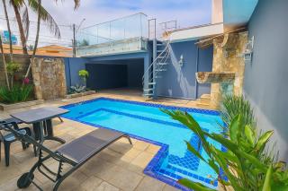 Casa com Piscina - Churrasqueira - 80m da Praia - 1