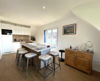 Bel appartement rénové VUE MER à 200m plage au centre de TREGASTEL REF 703 - 6