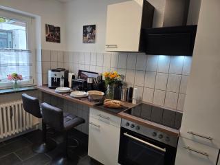 Exklusives und helles Erdgeschoss-Apartment No 5 im Zentrum von Kassel, schnelles 1Gbit Internet, Geschirrspüler, Boxspringbetten - 7