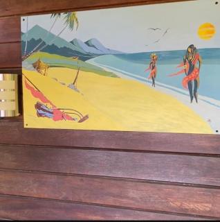 Kaz Bwa dinde vue mer dans jardin tropical - 4