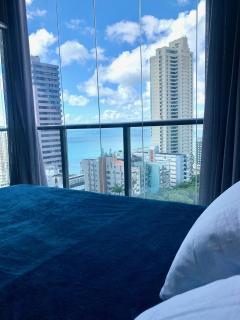 Apto Luxo Piscina Rooftop Academia WiFi Vista Mar 1604 - 3