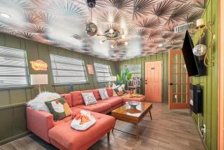 Tropical Disco-Groove Under Palms Where Disco Vibes meet Paradise - 3