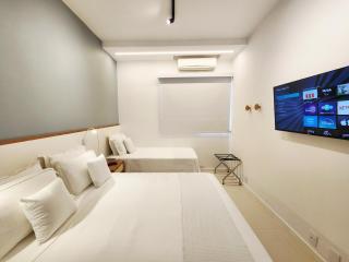 Apartamento Barramares Flat - Condomínio em frente à praia da Barra da Tijuca - 7