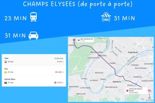 Calme & spacieux, RER A 3 min, Parking, 2 salles d'eau - 1