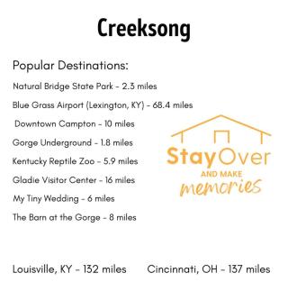 WiFi & Waterfront - Creeksong -Red River Gorge KY - 7