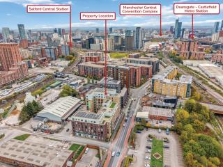 Modern 2BR Urban Nest In Salford, Manchester for 4 - 8