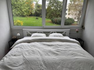 Chambre calme et confortable, avec vue sur Parc, salle de bain et cuisine à disposition - 9