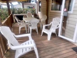 Trigano évolution 35 climatisé, 3 chambres dans camping 4 étoiles à La Presqu'ile du Barcares - Le Barcarès - 7