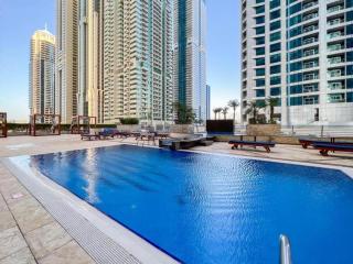 Premium 1BR on High Floor with Stunning Sea View and Balcony - 2