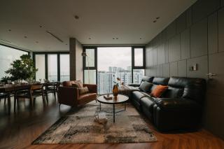 Sunset view Sky Villa in Ecopark resort with private pool - 0