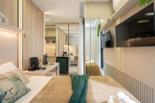 Cama Aquecida & Ar Quente | Suíte Luxo Batel - 1