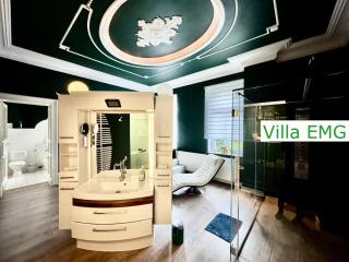 Luxus Ferienhaus Villa EMG Dortmund in Ennepetal, nah Düsseldorf, Köln mit Tennis Court, Garten, Kamin für Familien Gruppen bis 20 Personen - 7