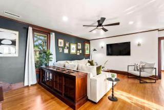 Top 2 Floors of Historic Mansion with Movie Room and Games - 7