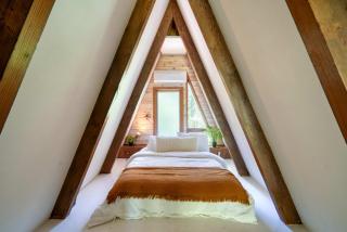 Modern A-Frame Cabin in the Woods - 2